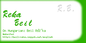 reka beil business card